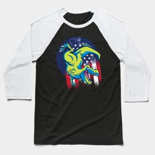 America Saurus T-rex Baseball T-Shirt